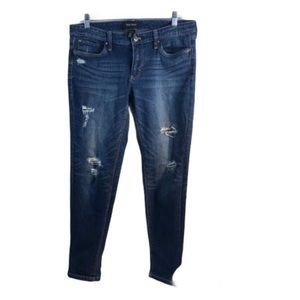 WHBM Girlfriend distressed Jeans Sz 4